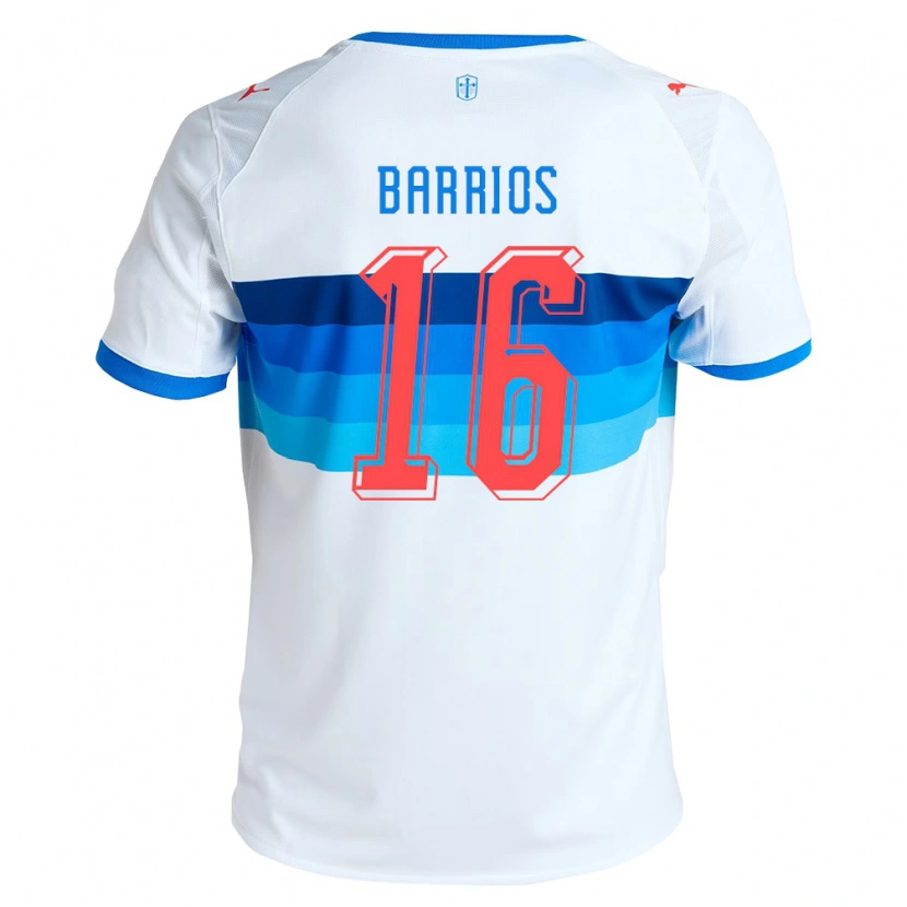 Danxen Damen Martín Barrios #16 Weiß Himmelblau Heimtrikot Trikot 2026/27 T-Shirt