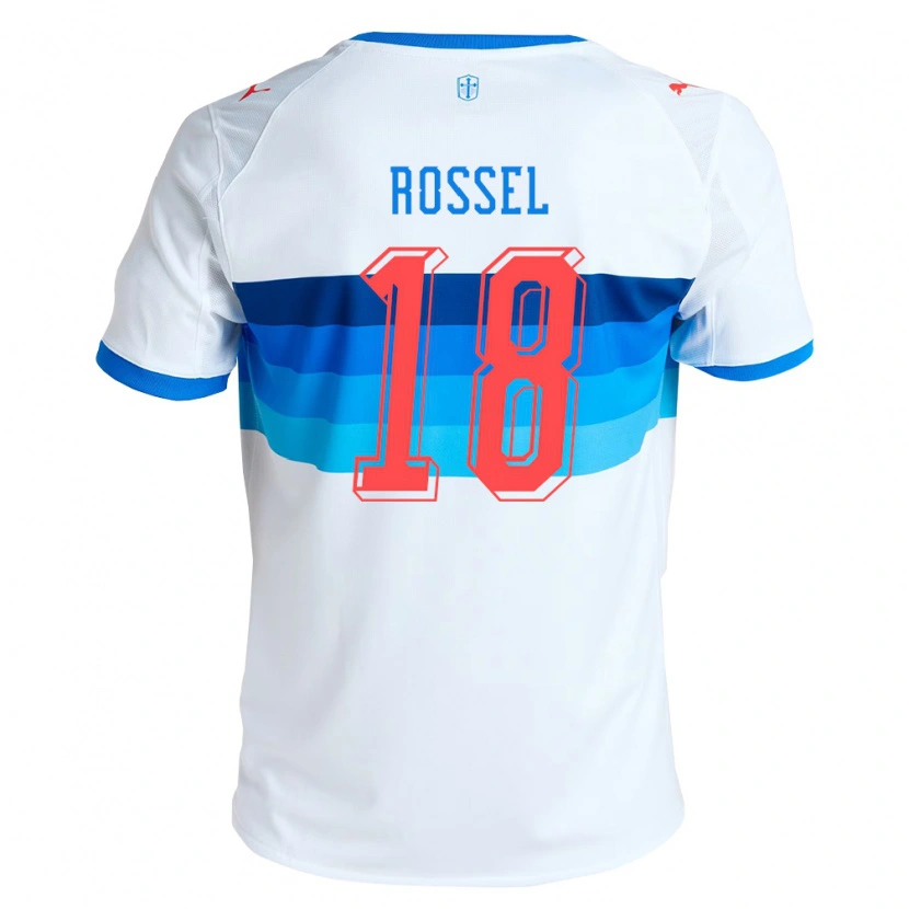 Danxen Damen Juan Francisco Rossel #18 Weiß Himmelblau Heimtrikot Trikot 2026/27 T-Shirt