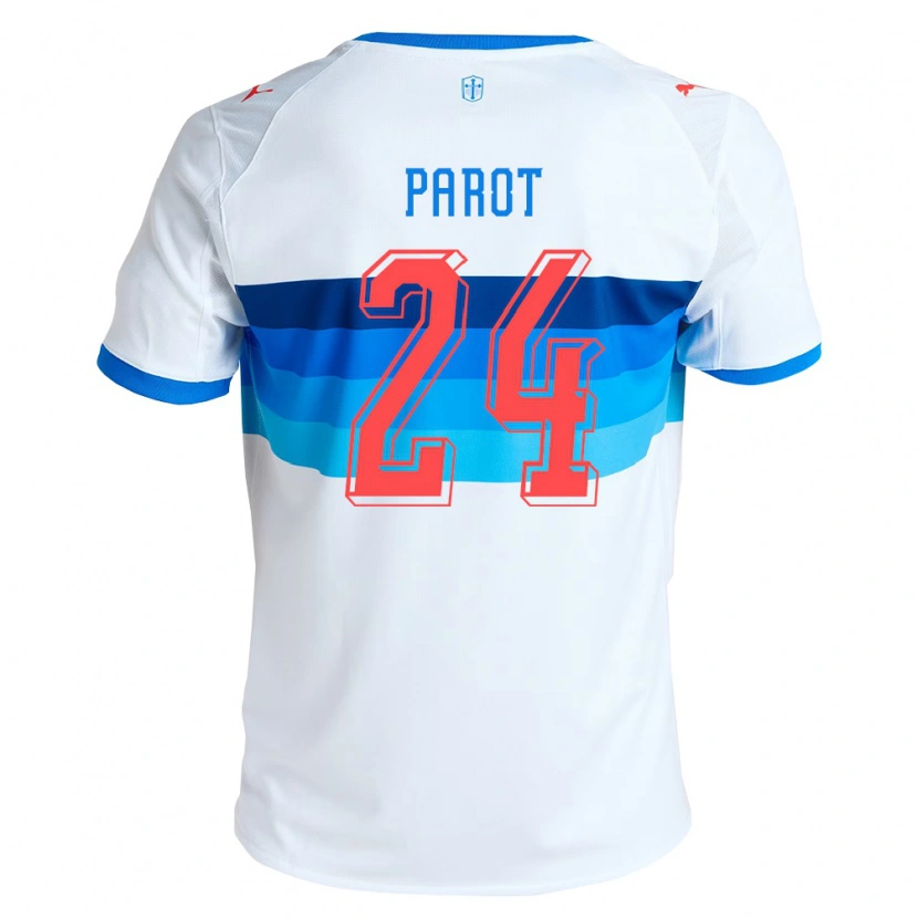 Danxen Damen Alfonso Parot #24 Weiß Himmelblau Heimtrikot Trikot 2026/27 T-Shirt