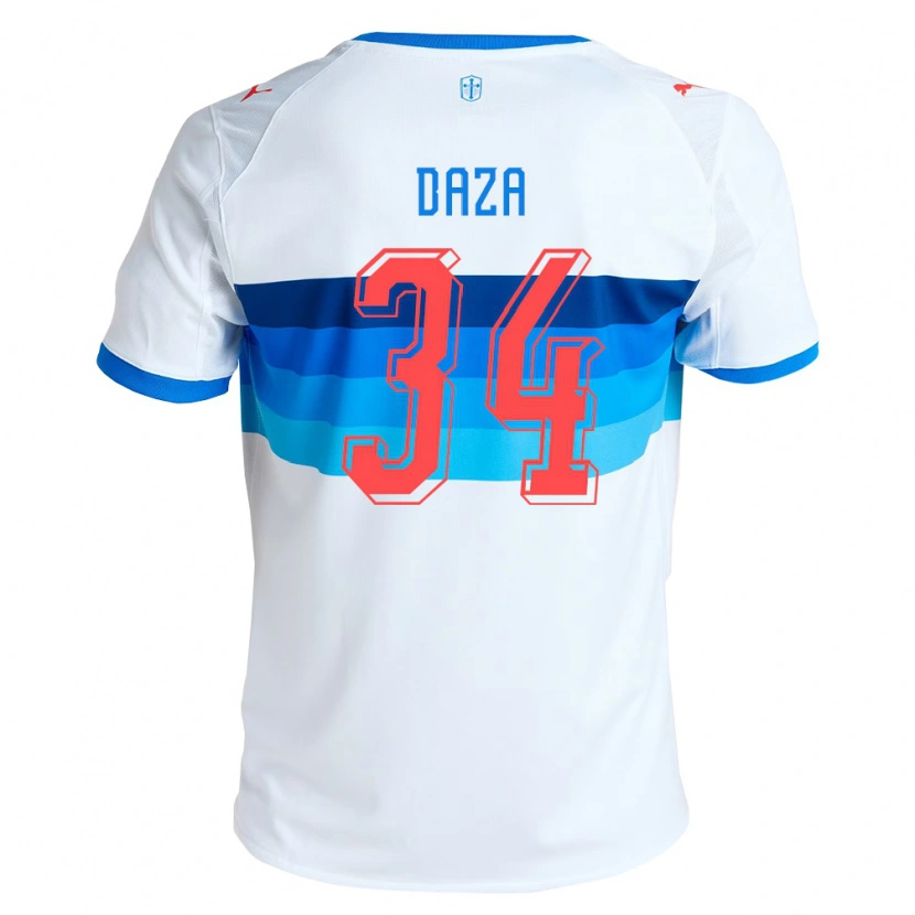 Danxen Damen Francisco Daza #34 Weiß Himmelblau Heimtrikot Trikot 2026/27 T-Shirt