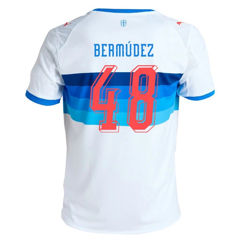 Danxen Damen Diego Bermúdez #48 Weiß Himmelblau Heimtrikot Trikot 2026/27 T-Shirt