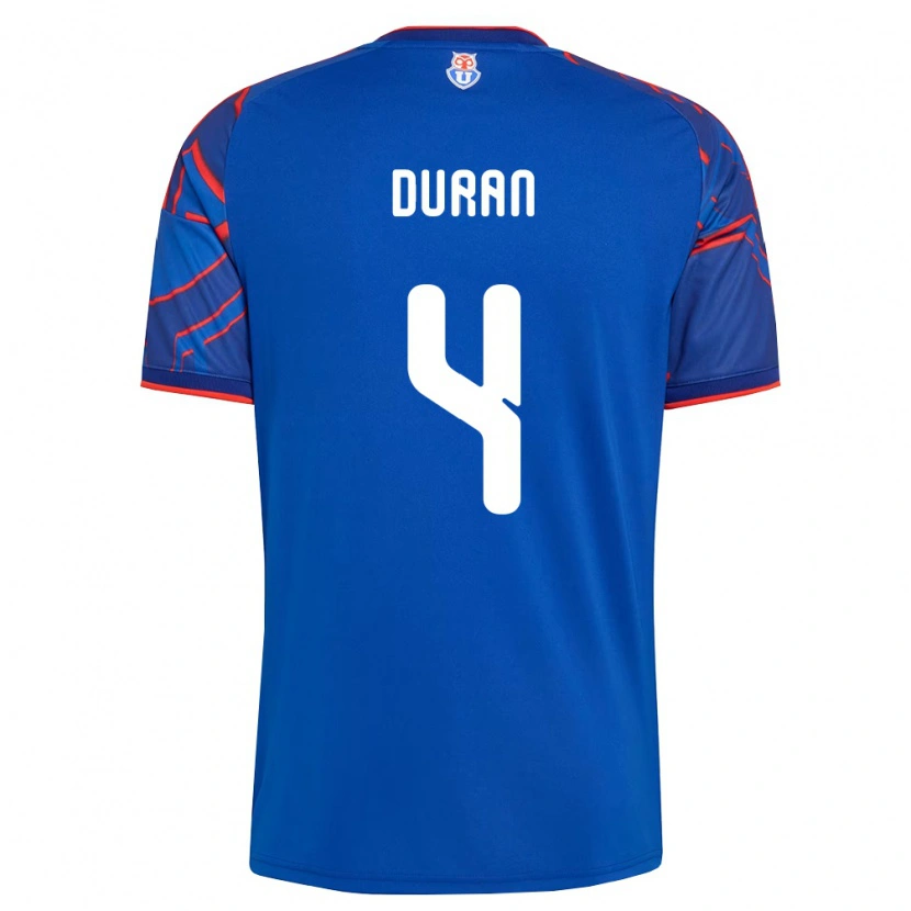 Danxen Damen Ignacia Durán #4 Königsblau Rot Heimtrikot Trikot 2026/27 T-Shirt