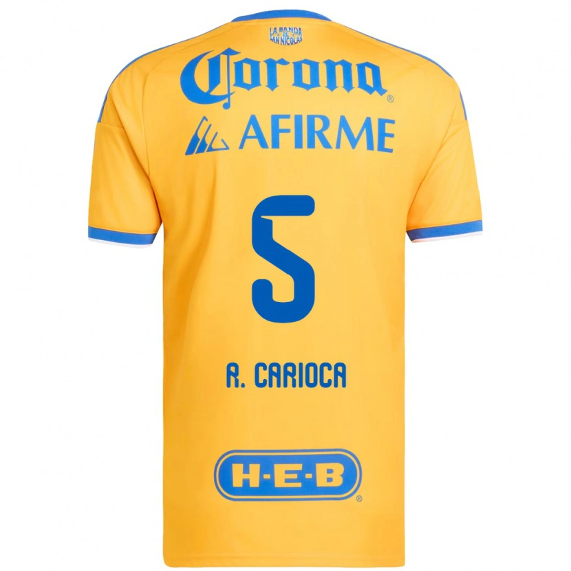 Danxen Damen Rafael Carioca #5 Gelb Blau Heimtrikot Trikot 2026/27 T-Shirt