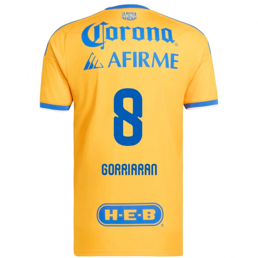 Danxen Damen Fernando Gorriarán #8 Gelb Blau Heimtrikot Trikot 2026/27 T-Shirt