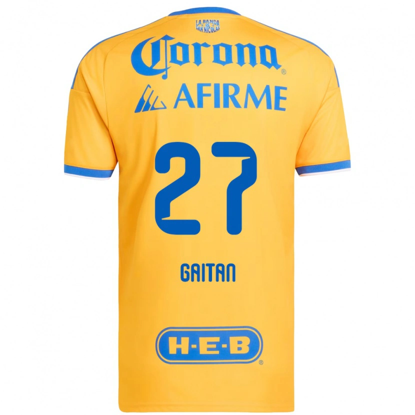 Danxen Damen Natalia Gaitan #27 Gelb Blau Heimtrikot Trikot 2026/27 T-Shirt