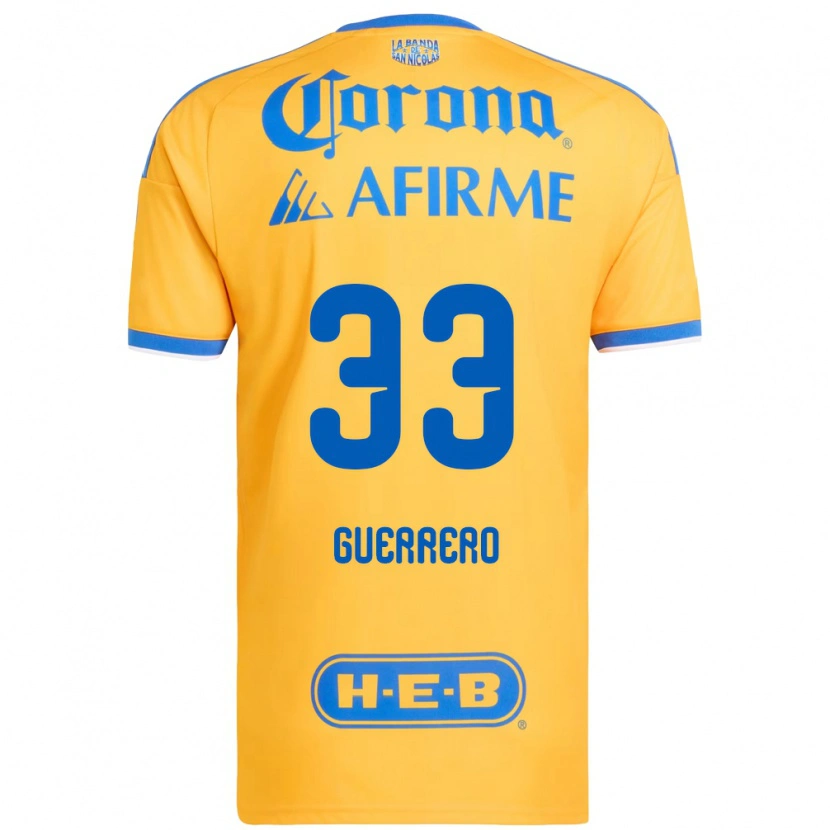 Danxen Damen Rafael Guerrero #33 Gelb Blau Heimtrikot Trikot 2026/27 T-Shirt