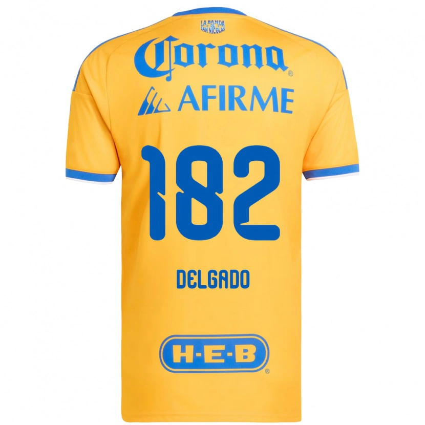 Danxen Damen Arturo Delgado #182 Gelb Blau Heimtrikot Trikot 2026/27 T-Shirt