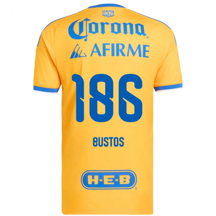 Danxen Damen Maximiliano Bustos #186 Gelb Blau Heimtrikot Trikot 2026/27 T-Shirt
