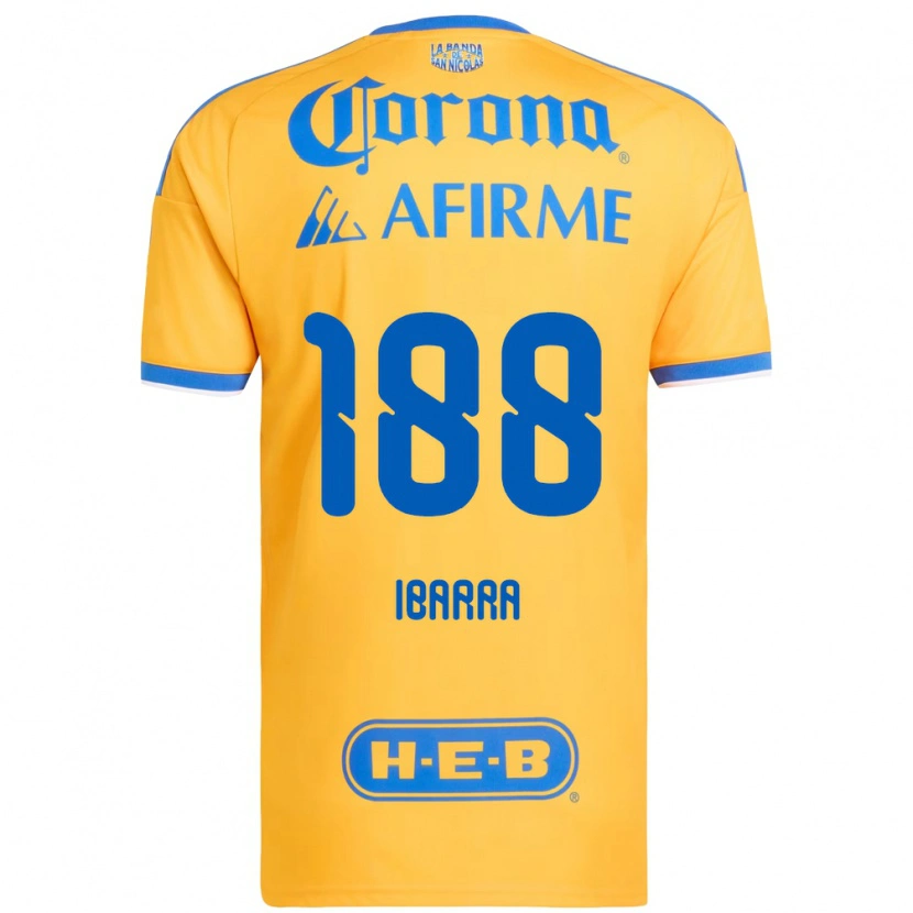 Danxen Damen Juan Ibarra #188 Gelb Blau Heimtrikot Trikot 2026/27 T-Shirt