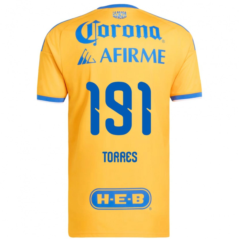Danxen Damen Aldo Torres #191 Gelb Blau Heimtrikot Trikot 2026/27 T-Shirt