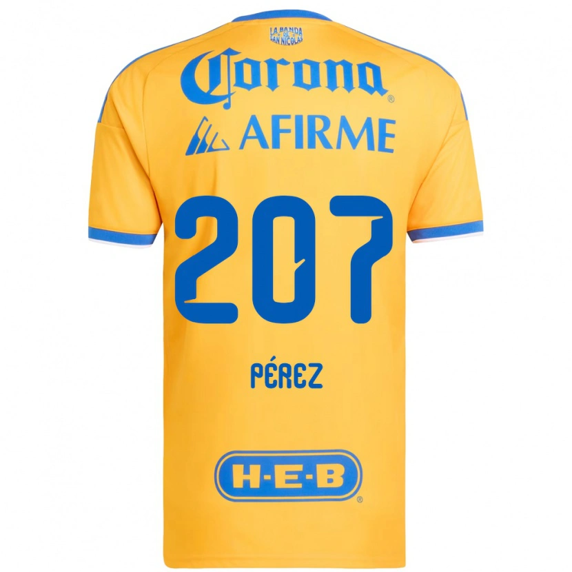 Danxen Damen Samuel Pérez #207 Gelb Blau Heimtrikot Trikot 2026/27 T-Shirt