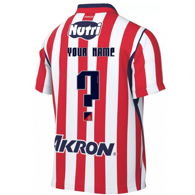 Danxen Damen Ihren Namen #0 Rot Weiß Heimtrikot Trikot 2026/27 T-Shirt