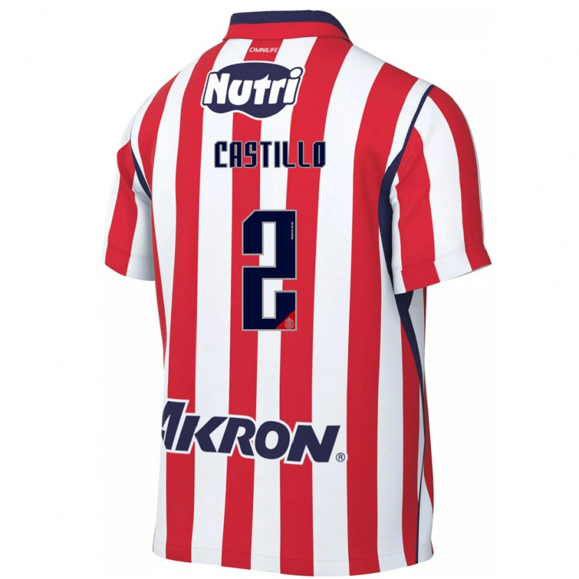 Danxen Damen José Castillo #2 Rot Weiß Heimtrikot Trikot 2026/27 T-Shirt