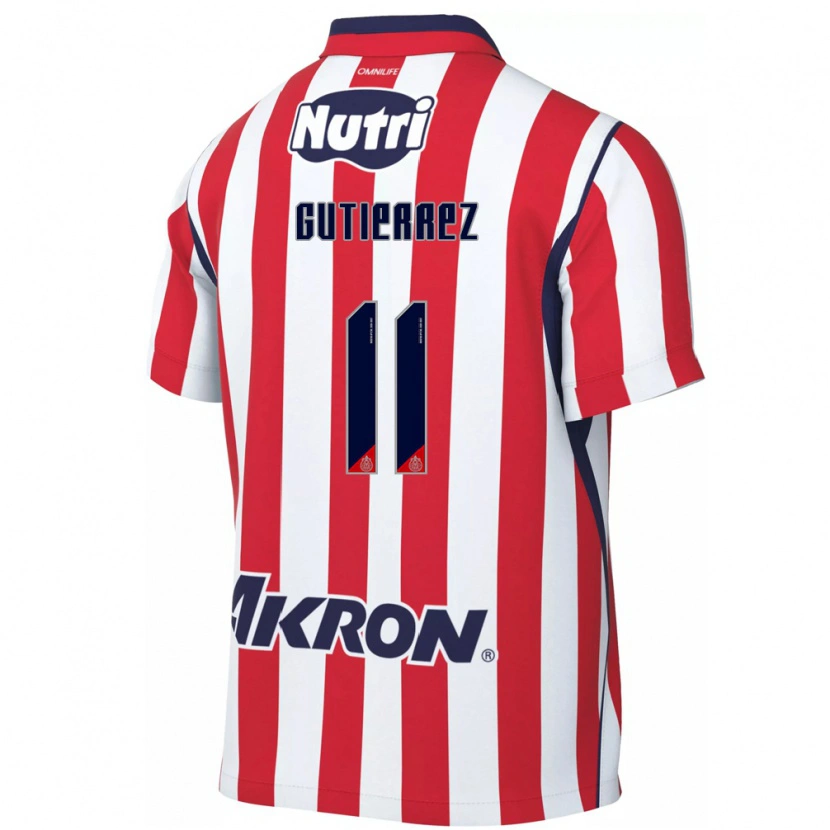 Danxen Damen Brian Gutiérrez #11 Rot Weiß Heimtrikot Trikot 2026/27 T-Shirt