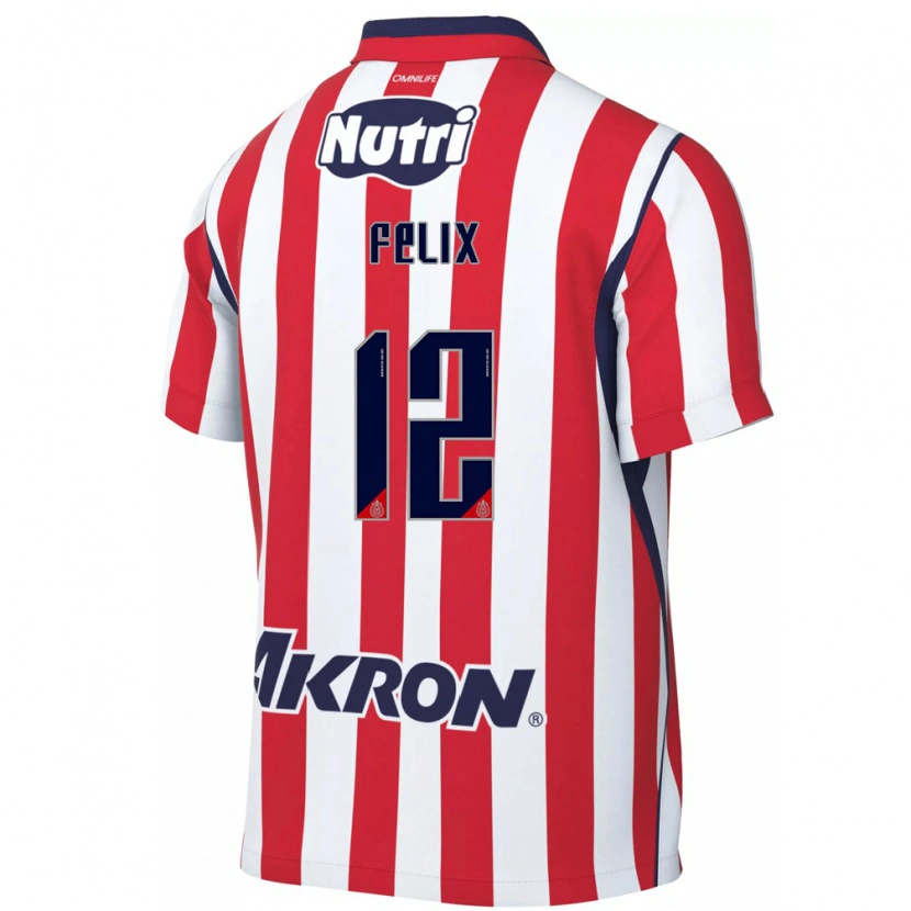 Danxen Damen Blanca Félix #12 Rot Weiß Heimtrikot Trikot 2026/27 T-Shirt