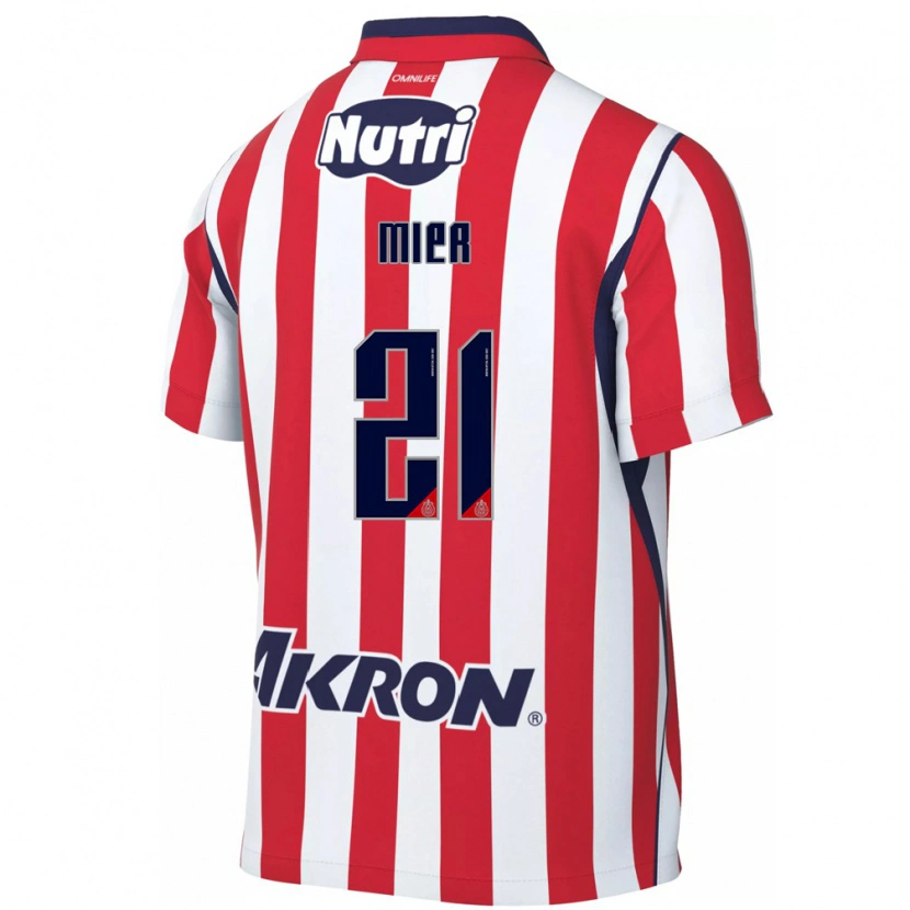 Danxen Damen Hiram Mier #21 Rot Weiß Heimtrikot Trikot 2026/27 T-Shirt