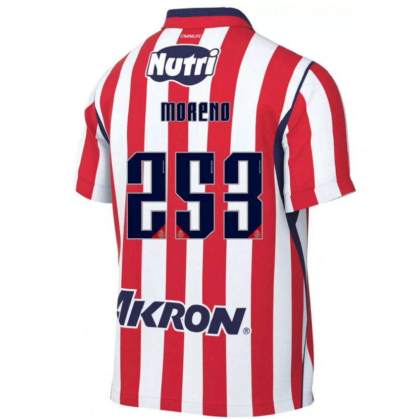 Danxen Damen Leonel Moreno #253 Rot Weiß Heimtrikot Trikot 2026/27 T-Shirt