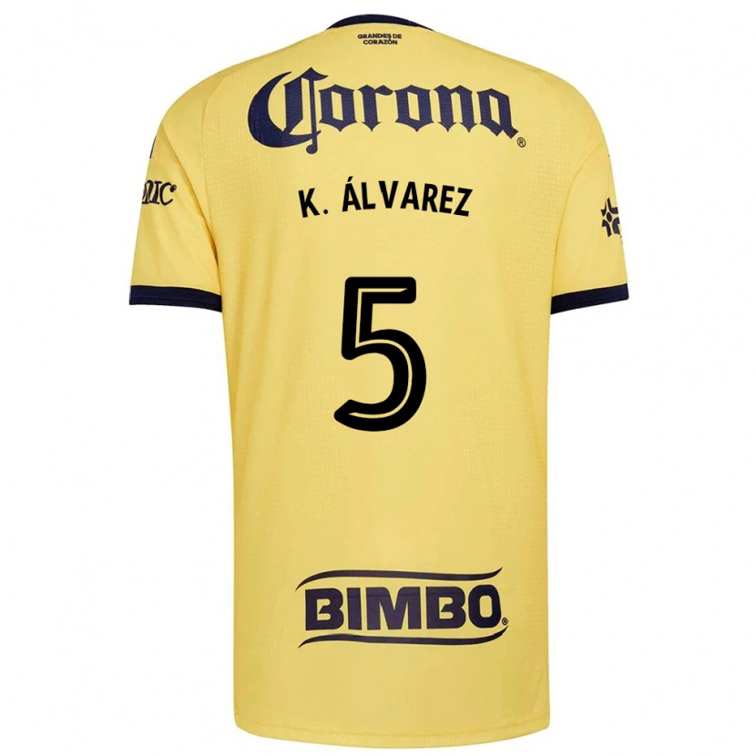 Danxen Damen Kevin Álvarez #5 Gelb Rot Schwarz Heimtrikot Trikot 2026/27 T-Shirt