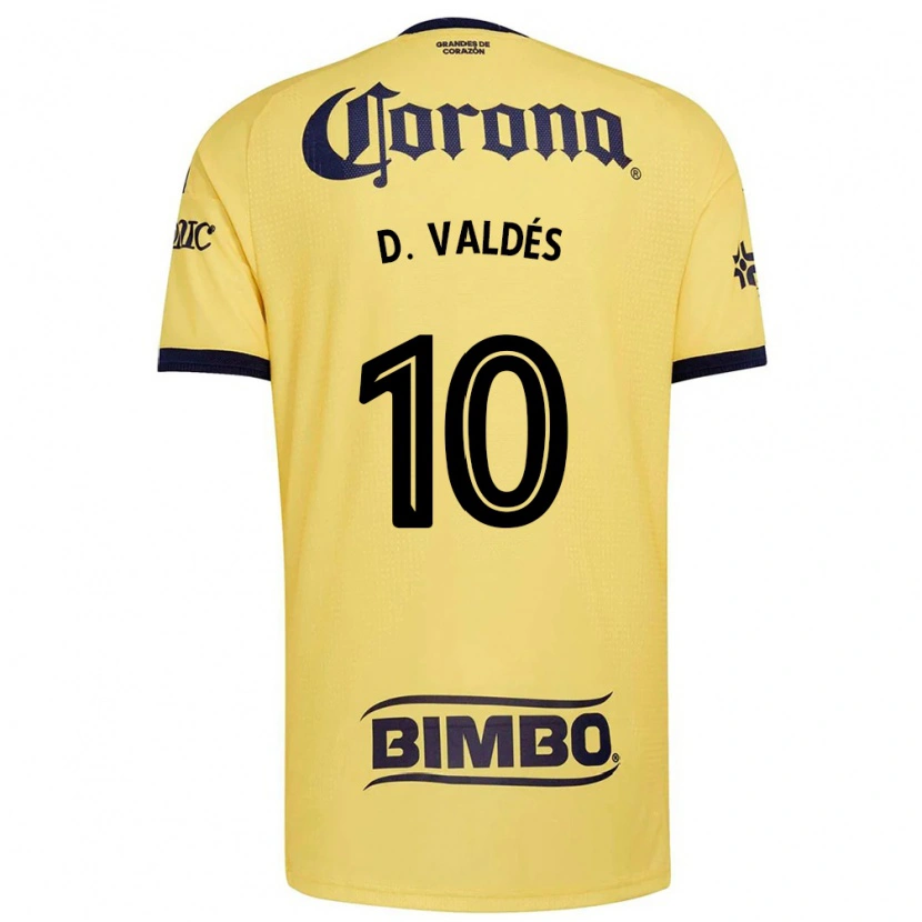 Danxen Damen Diego Valdes #10 Gelb Rot Schwarz Heimtrikot Trikot 2026/27 T-Shirt