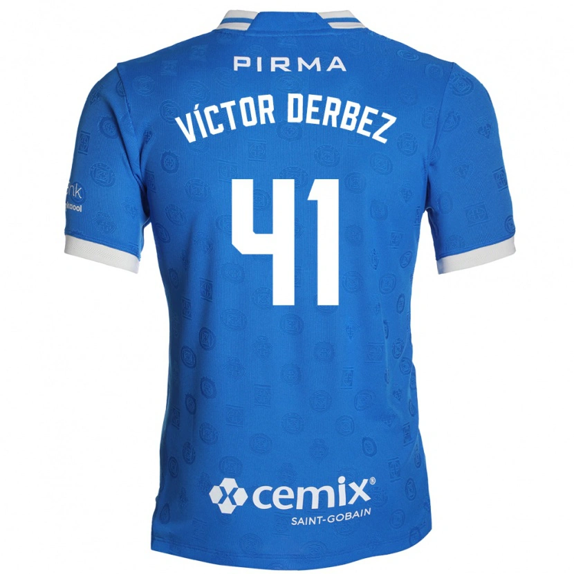 Danxen Damen Louis Víctor Derbez #41 Blau Weiß Rot Heimtrikot Trikot 2026/27 T-Shirt