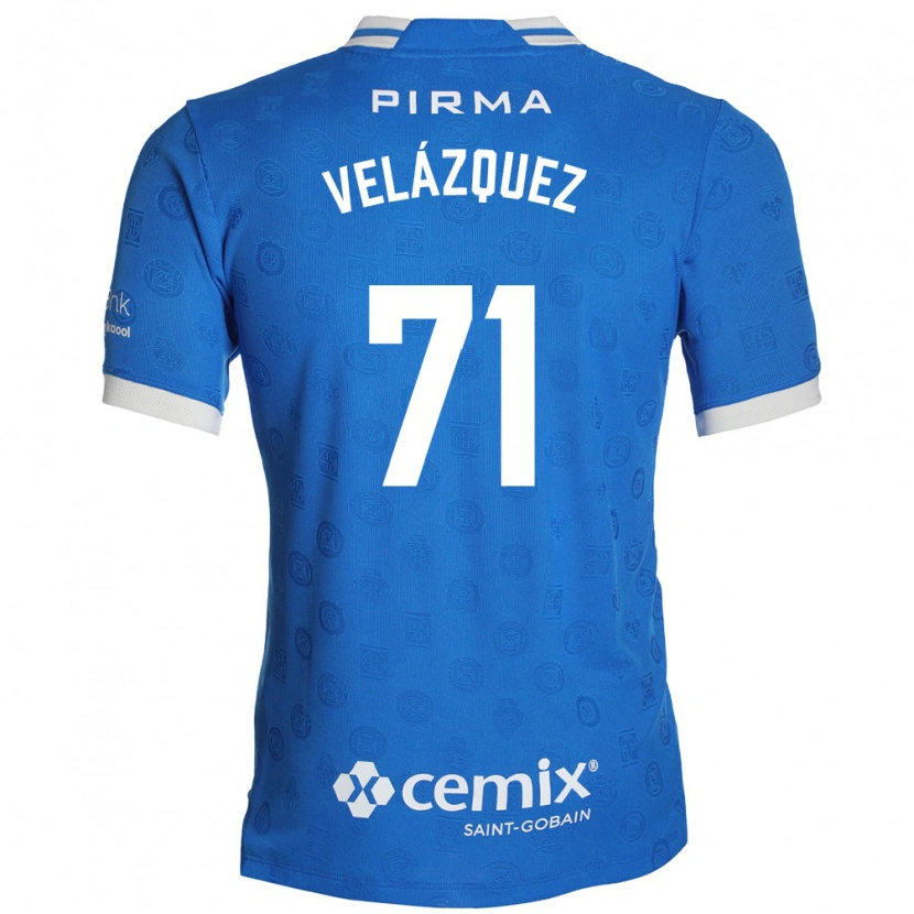 Danxen Damen Víctor Velázquez #71 Blau Weiß Rot Heimtrikot Trikot 2026/27 T-Shirt