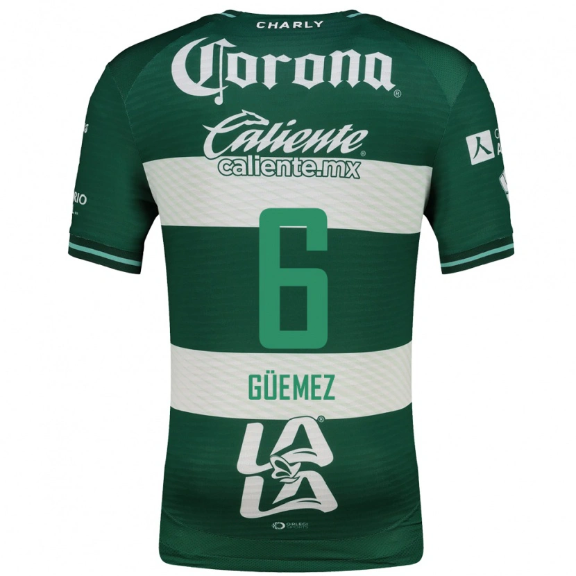 Danxen Damen Javier Güemez #6 Grün Weiß Heimtrikot Trikot 2026/27 T-Shirt