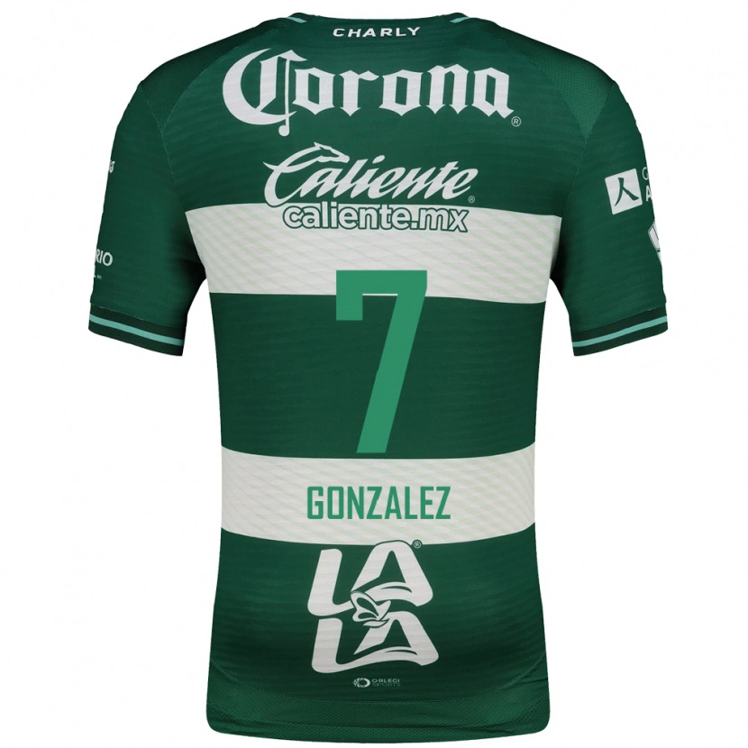 Danxen Damen Diego González #7 Grün Weiß Heimtrikot Trikot 2026/27 T-Shirt