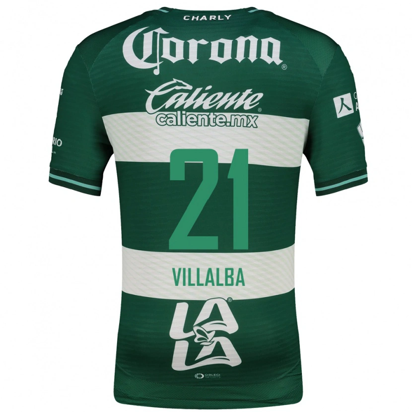 Danxen Damen Fran Villalba #21 Grün Weiß Heimtrikot Trikot 2026/27 T-Shirt