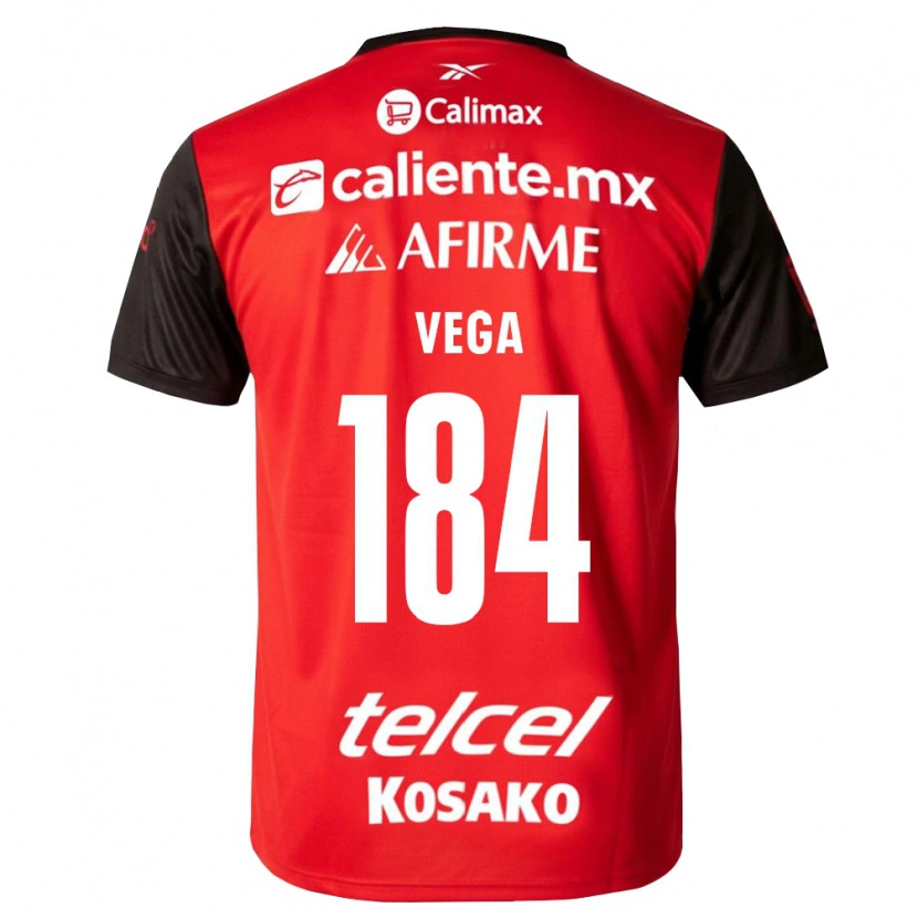 Danxen Damen Daniel Vega #184 Schwarz Rot Heimtrikot Trikot 2026/27 T-Shirt