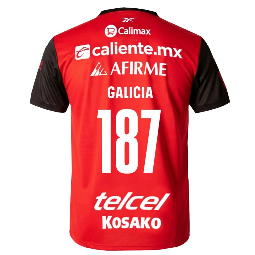 Danxen Damen Carlos Galicia #187 Schwarz Rot Heimtrikot Trikot 2026/27 T-Shirt