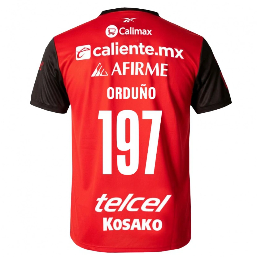 Danxen Damen David Orduño #197 Schwarz Rot Heimtrikot Trikot 2026/27 T-Shirt