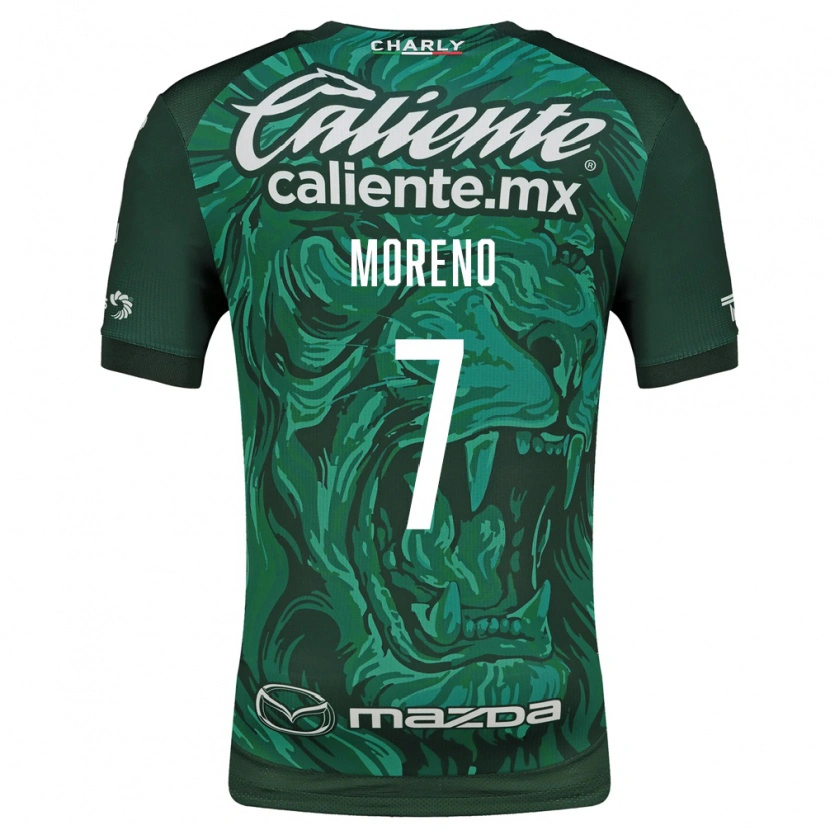 Danxen Damen Iván Moreno #7 Grün Schwarz Heimtrikot Trikot 2026/27 T-Shirt
