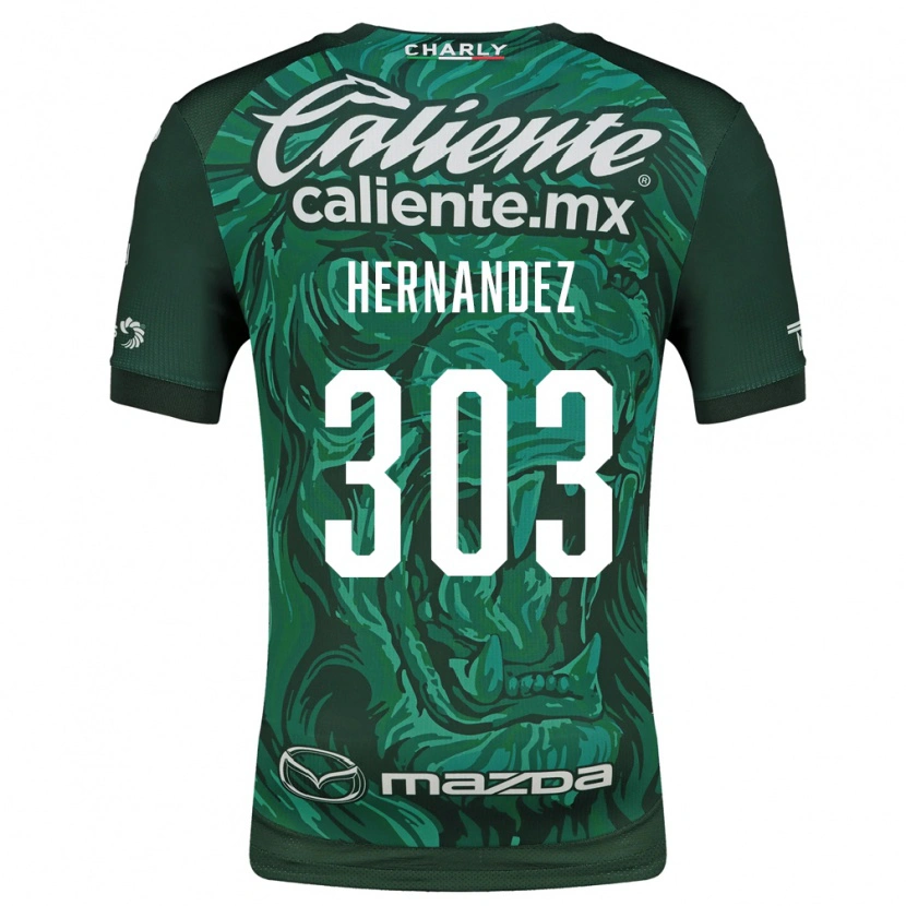 Danxen Damen Alan Hernández #303 Grün Schwarz Heimtrikot Trikot 2026/27 T-Shirt