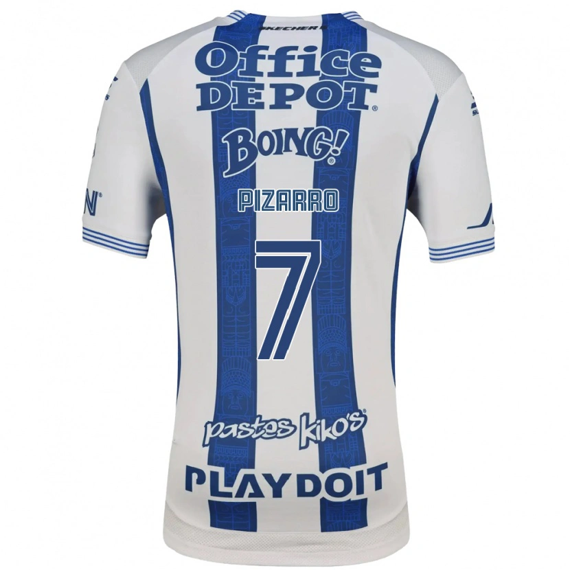 Danxen Damen Rodolfo Pizarro #7 Weiß Marineblau Heimtrikot Trikot 2026/27 T-Shirt
