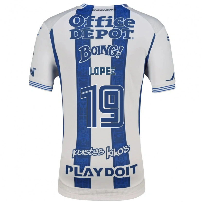 Danxen Damen Javier Eduardo López #19 Weiß Marineblau Heimtrikot Trikot 2026/27 T-Shirt