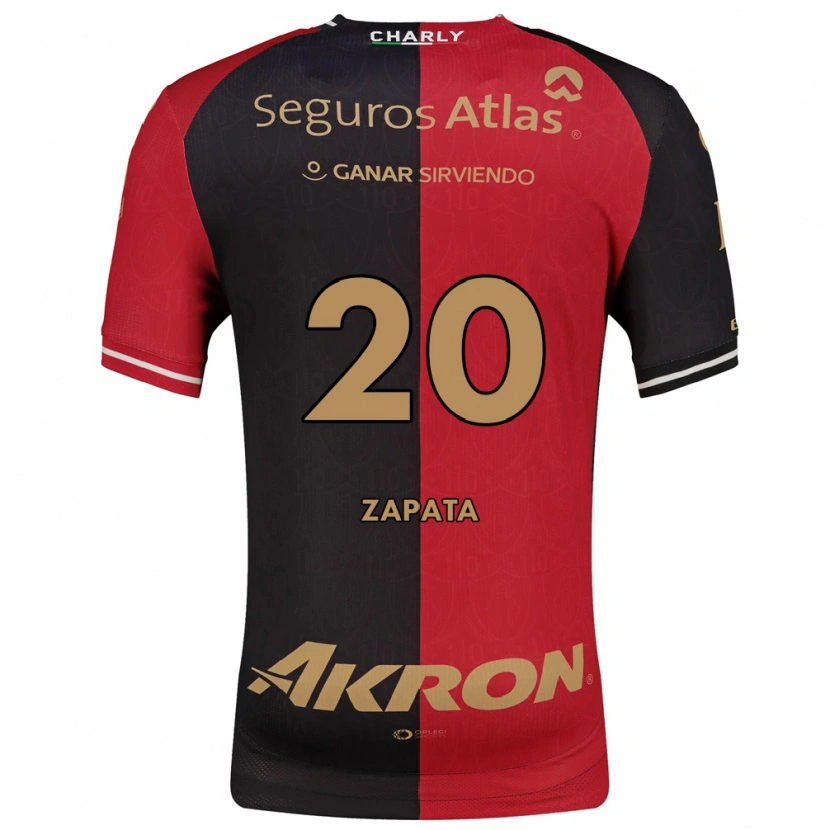 Danxen Damen Juan Zapata #20 Rot Schwarz Braun Heimtrikot Trikot 2026/27 T-Shirt