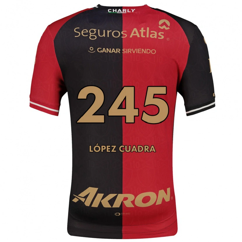 Danxen Damen Roberto López Cuadra #245 Rot Schwarz Braun Heimtrikot Trikot 2026/27 T-Shirt