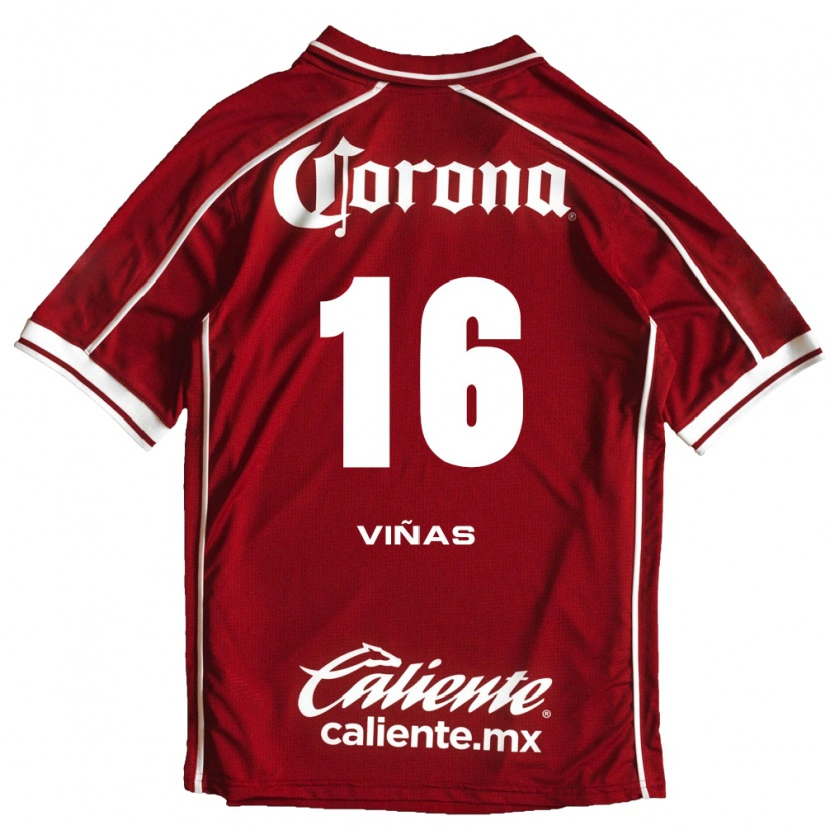 Danxen Damen Federico Viñas #16 Weiß Rot Heimtrikot Trikot 2026/27 T-Shirt