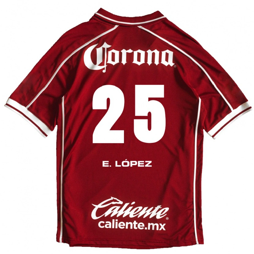 Danxen Damen Everardo López #25 Weiß Rot Heimtrikot Trikot 2026/27 T-Shirt