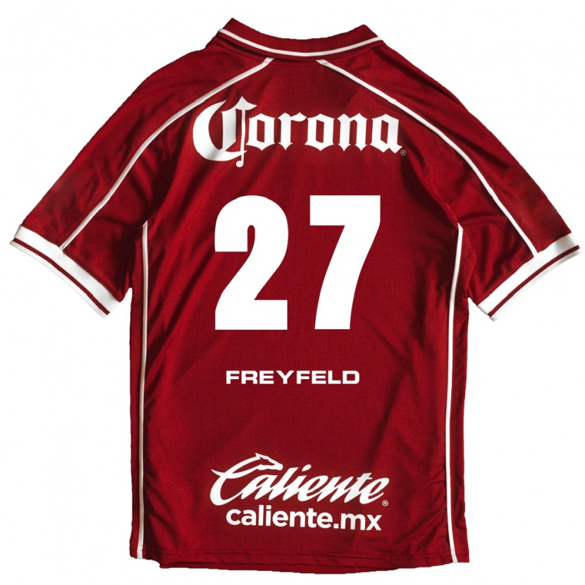 Danxen Damen Emiliano Freyfeld #27 Weiß Rot Heimtrikot Trikot 2026/27 T-Shirt