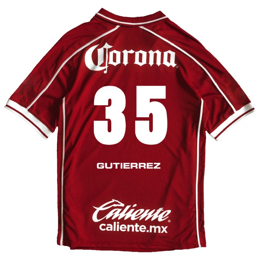 Danxen Damen Érick Gutiérrez #35 Weiß Rot Heimtrikot Trikot 2026/27 T-Shirt