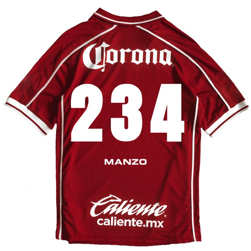 Danxen Damen Sergio Manzo #234 Weiß Rot Heimtrikot Trikot 2026/27 T-Shirt