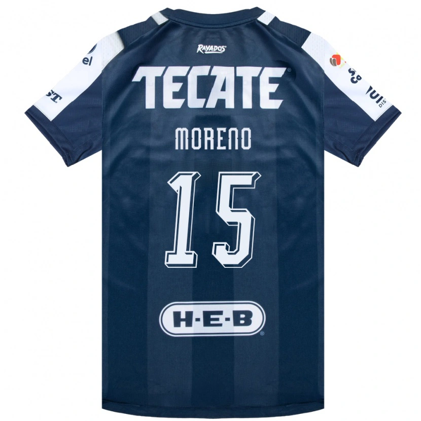 Danxen Damen Hector Moreno #15 Tintenblau Weiß Rot Heimtrikot Trikot 2026/27 T-Shirt