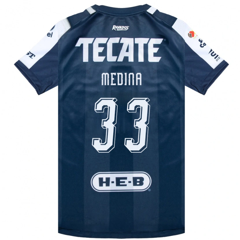 Danxen Damen Stefan Medina #33 Tintenblau Weiß Rot Heimtrikot Trikot 2026/27 T-Shirt