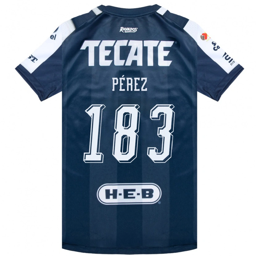 Danxen Damen Santiago Pérez #183 Tintenblau Weiß Rot Heimtrikot Trikot 2026/27 T-Shirt