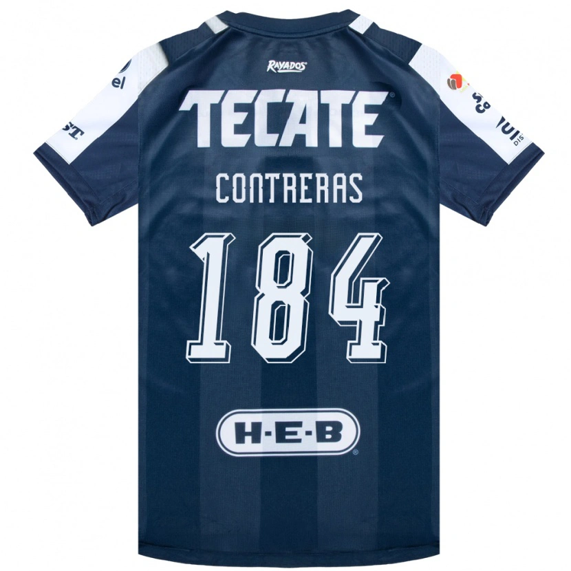 Danxen Damen Óscar Contreras #184 Tintenblau Weiß Rot Heimtrikot Trikot 2026/27 T-Shirt