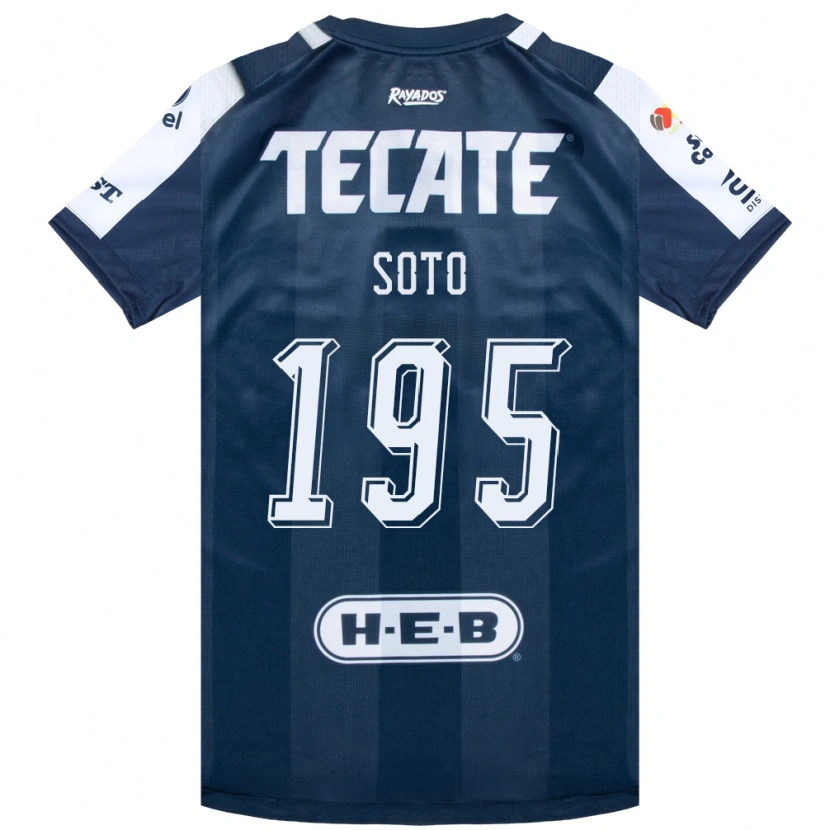 Danxen Damen Óscar Soto #195 Tintenblau Weiß Rot Heimtrikot Trikot 2026/27 T-Shirt
