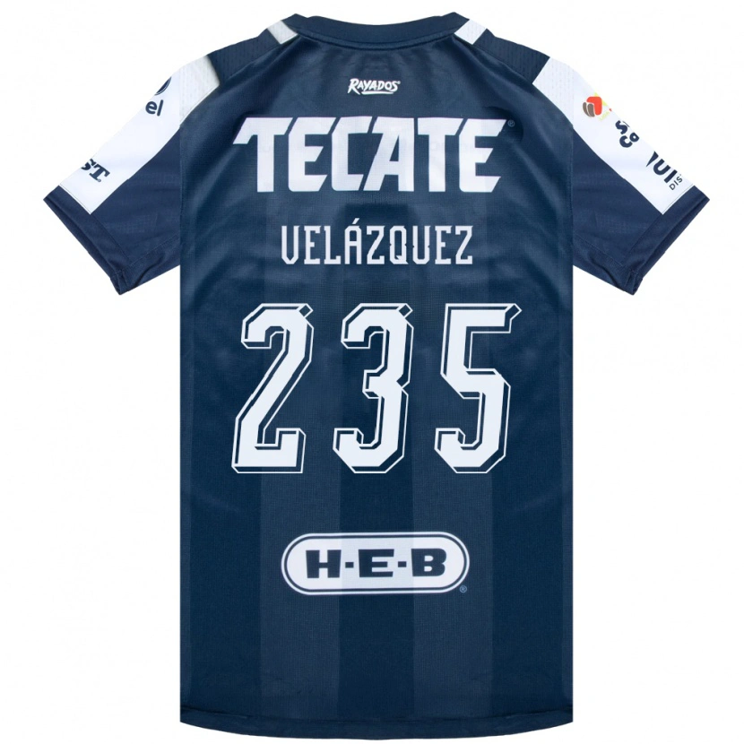 Danxen Damen Álvaro Velázquez #235 Tintenblau Weiß Rot Heimtrikot Trikot 2026/27 T-Shirt