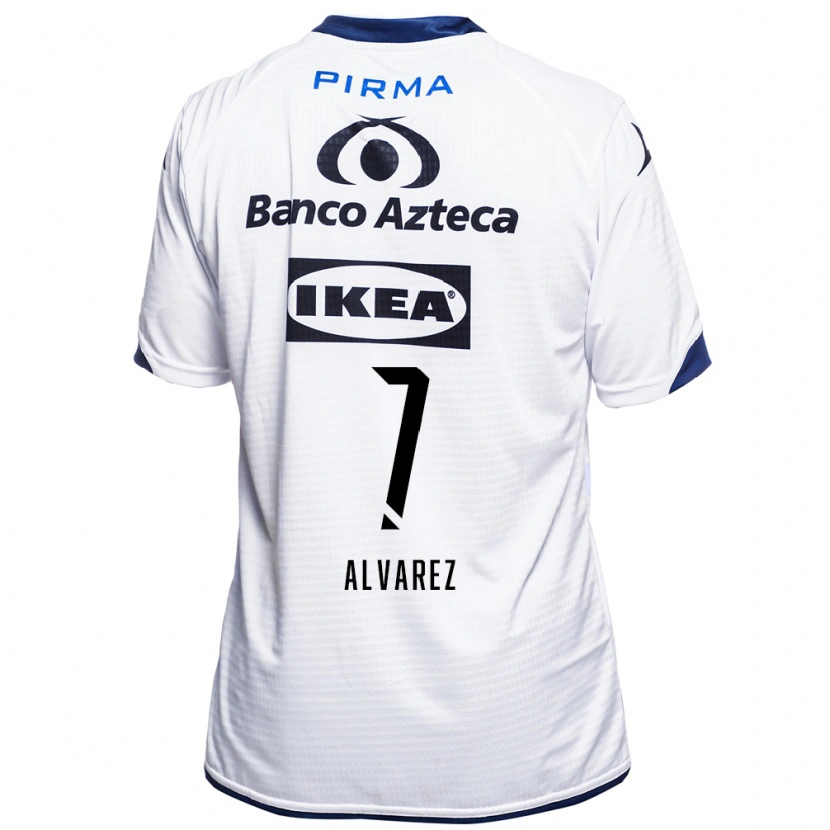 Danxen Damen Daniel Álvarez #7 Weiß Schwarz Blau Heimtrikot Trikot 2026/27 T-Shirt