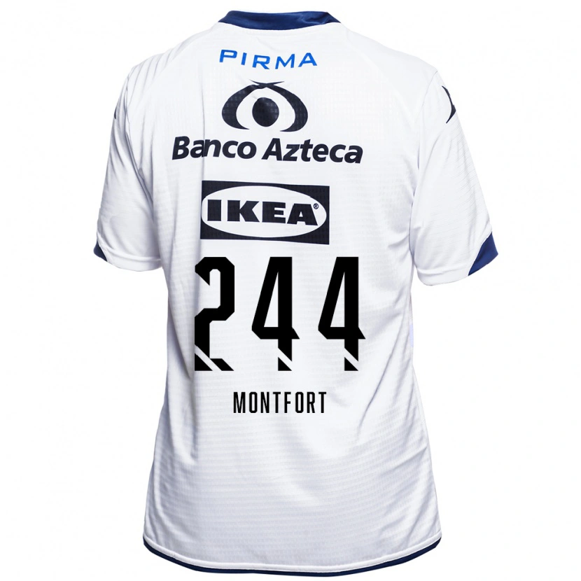 Danxen Damen Bruno Montfort #244 Weiß Schwarz Blau Heimtrikot Trikot 2026/27 T-Shirt